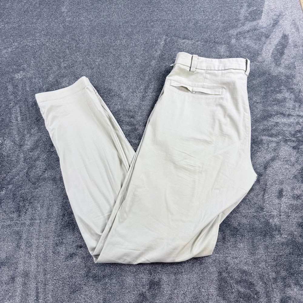 Lululemon Commission Pant Slim 34 Light Khaki Bone Chino ABC Tech Trousers
